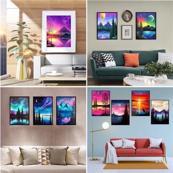 12 Pack Diamond Painting Kits for Adults 5D Diamond Art Kit Paint by Number - Picture 5 of 7